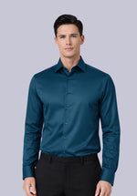 Load image into Gallery viewer, MARINE  BAMBOO SILK SHIRT

