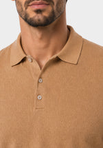 Load image into Gallery viewer, Champagne Prestige Summer Merino Polo
