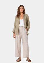 Load image into Gallery viewer, KHAKI LINEN SHIRT
