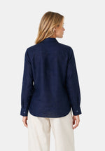 Load image into Gallery viewer, INDIGO LINEN SHIRT
