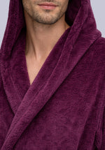 Load image into Gallery viewer, RAISIN WINTER HOODIE ROBE
