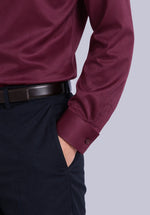Load image into Gallery viewer, MAROON BAMBOO SILK SHIRT
