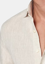 Load image into Gallery viewer, TAN LINEN SHIRT
