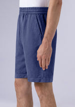 Load image into Gallery viewer, Indigo Cotton Linen Shorts
