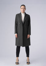 Load image into Gallery viewer, woolen double breasted-coat
