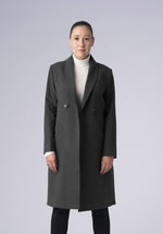 Load image into Gallery viewer, woolen double breasted-coat
